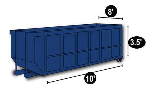 10 Yard Roll-off Dumpster Rental